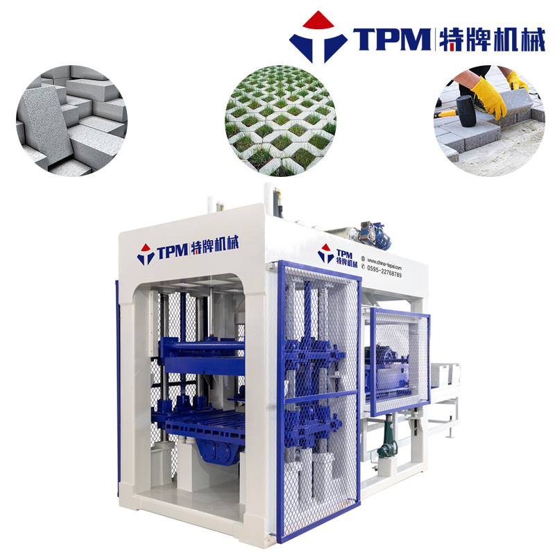 Máquina hidráulica automática de bloques de cemento/ladrillos sólidos de alta presión (TPM8000)